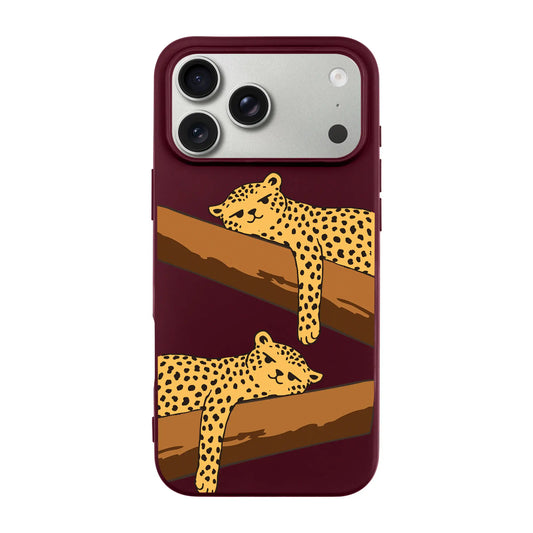 LEOPARD SIESTA-Ultra Silikon Kılıf-iPhone 17 Pro Max