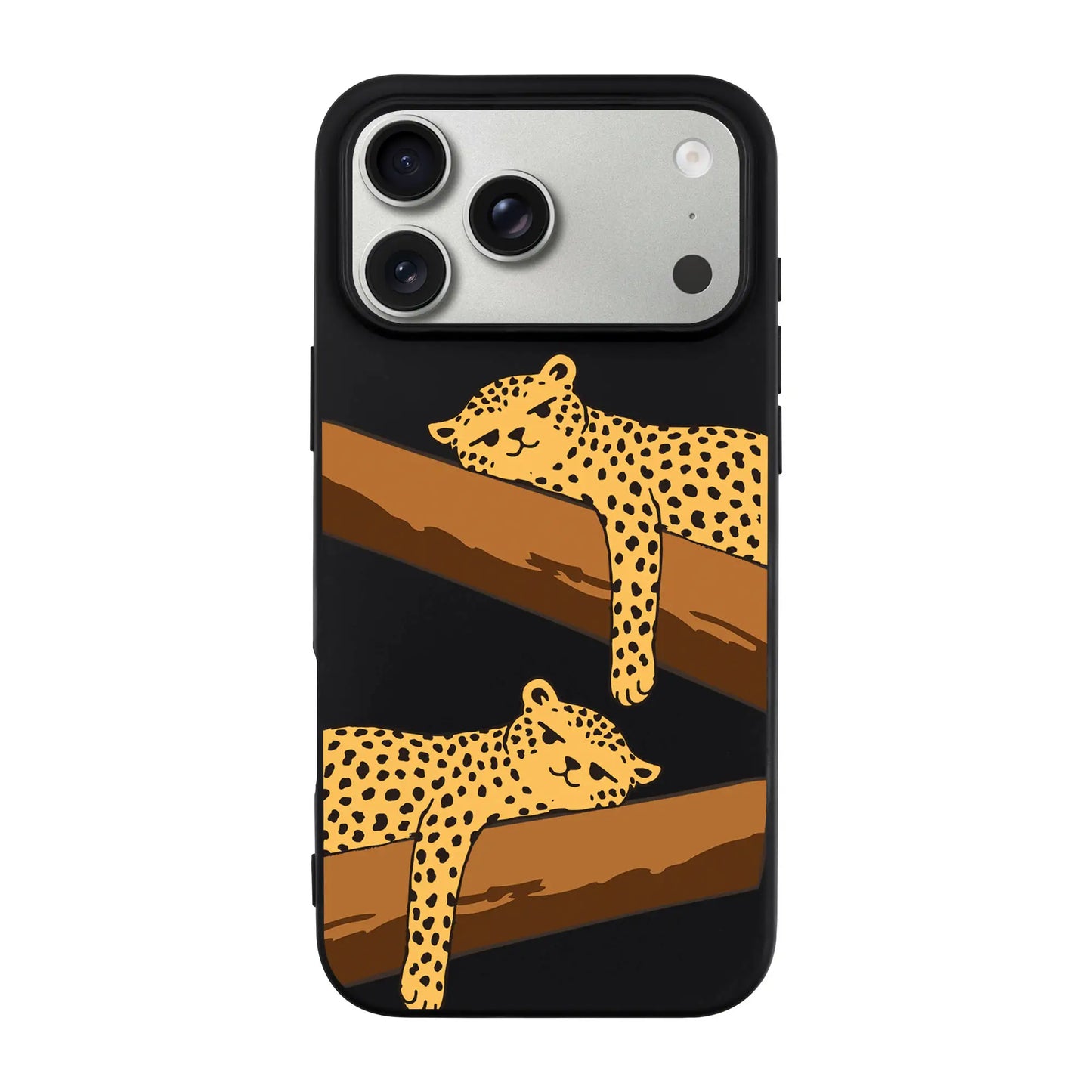 LEOPARD SIESTA-Ultra Silikon Kılıf-iPhone 17 Pro Max