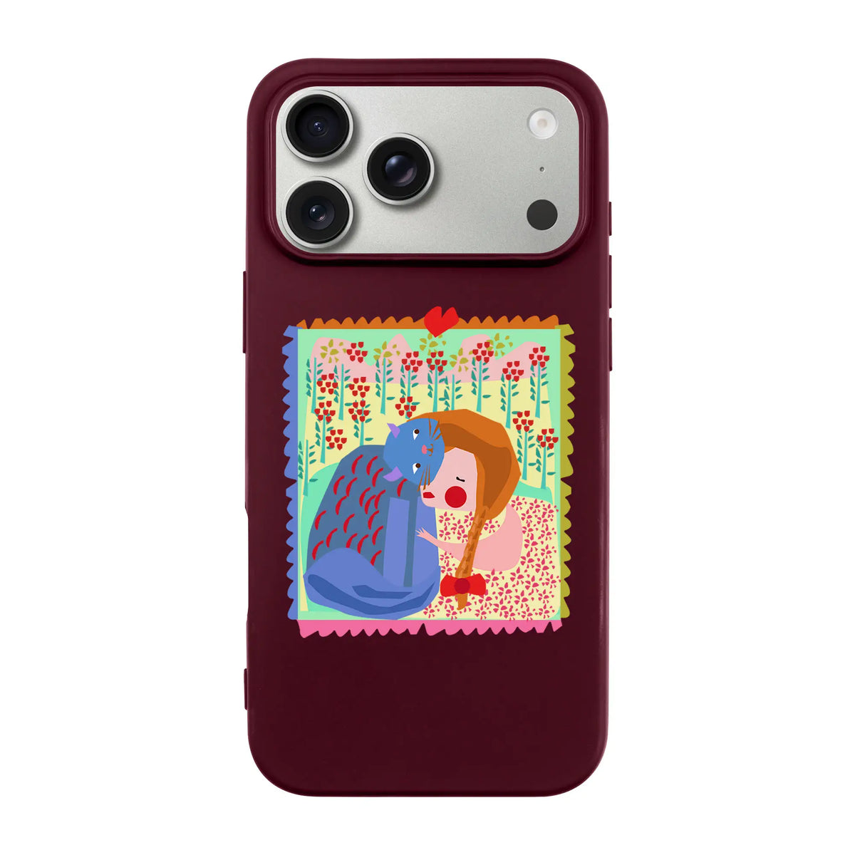 KEDİ POSTA PULU-Ultra Silikon Kılıf-iPhone 18 Pro