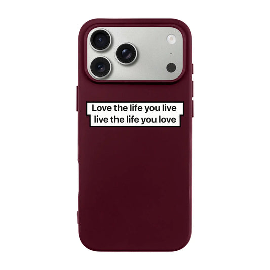 LOVE THE LIFE-Ultra Silikon Kılıf-iPhone 18 Pro