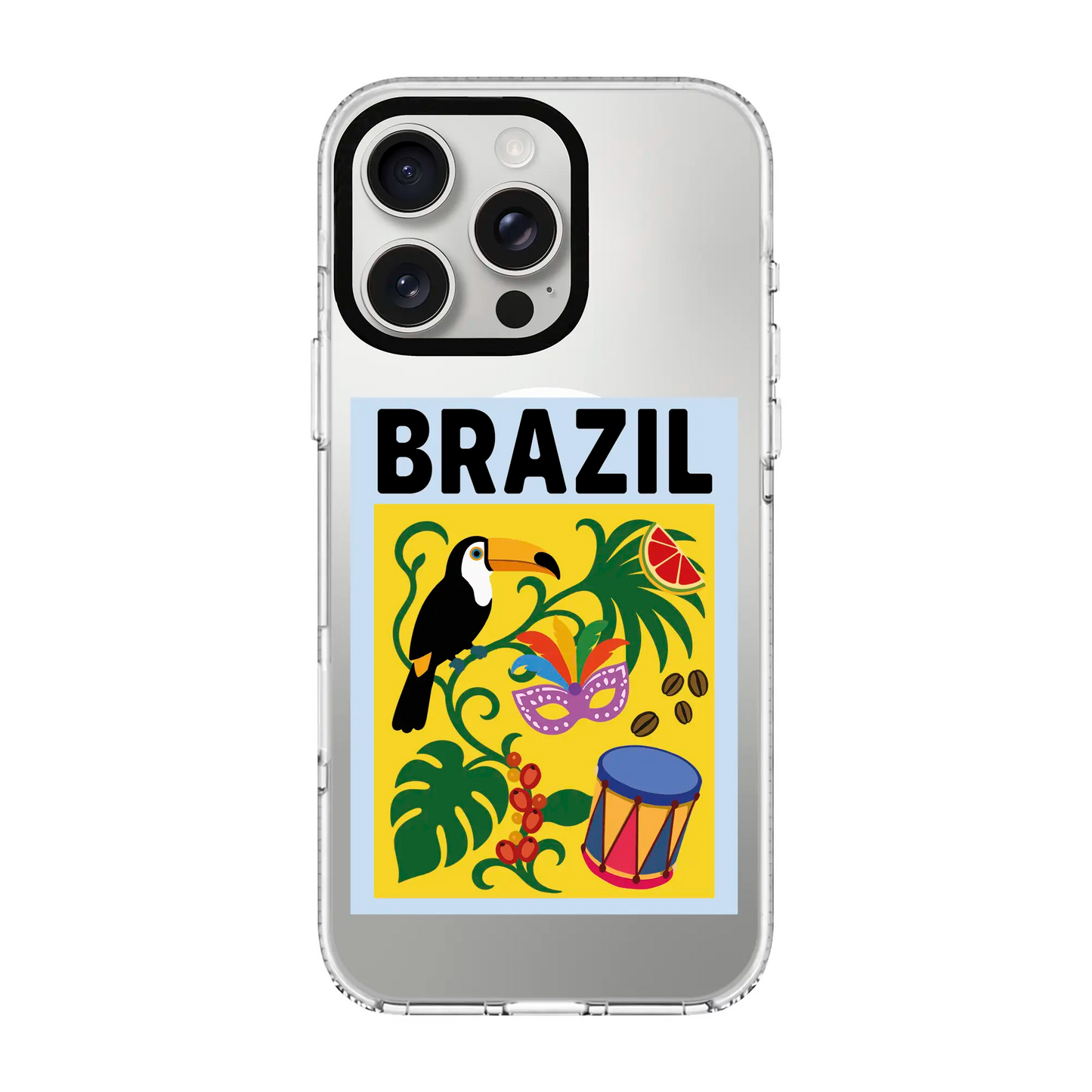I AM BRAZILIAN-Clear Kılıf MagSafe Özellikli - iPhone 12 Pro Max