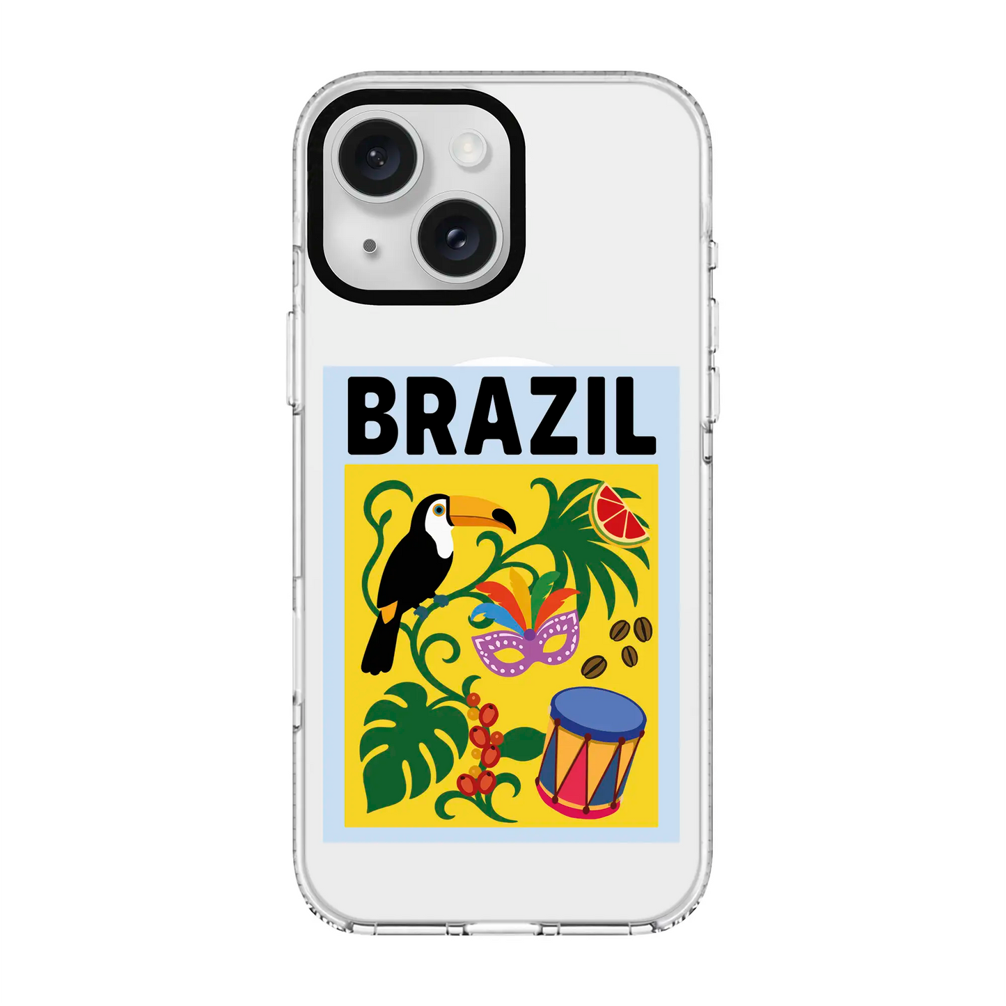 I AM BRAZILIAN-Clear Kılıf MagSafe Özellikli - iPhone 12
