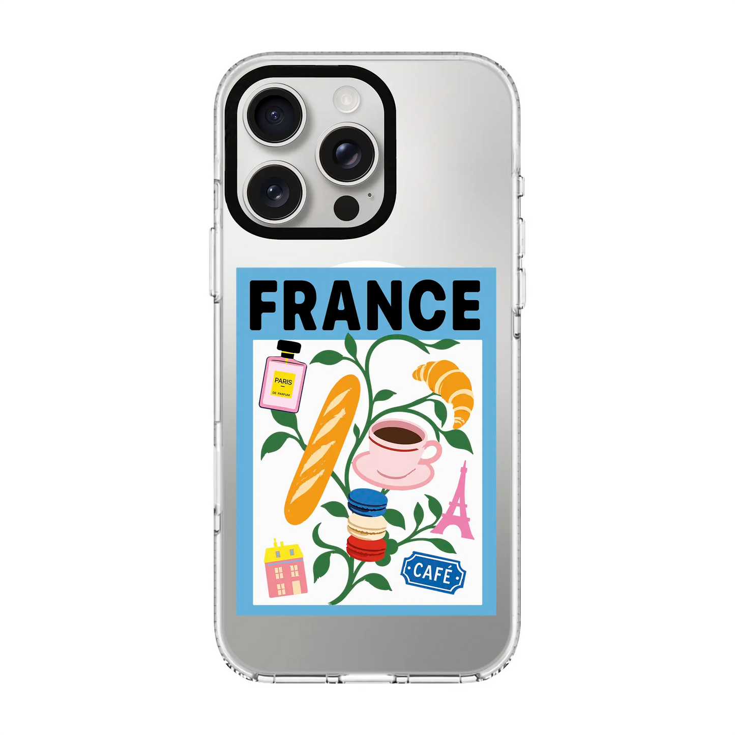 I AM FRENCH-Clear Kılıf MagSafe Özellikli - iPhone 12 Pro